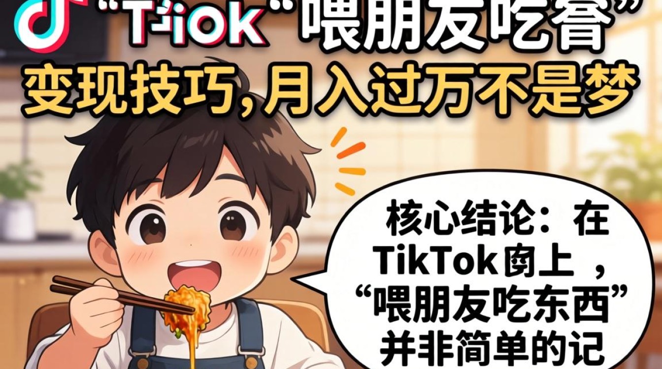 TikTok 喂朋友吃东西怎么变现