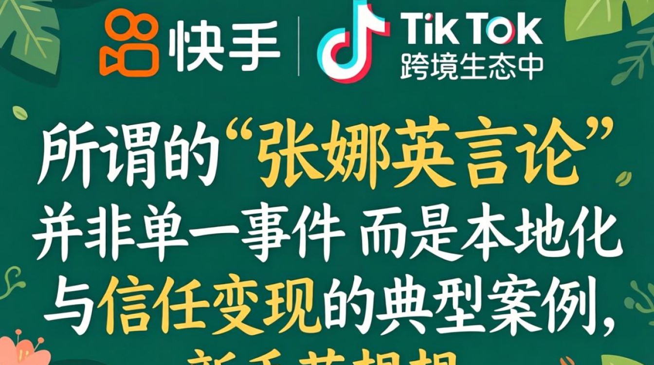 快手张娜英 TikTok 言论是什么