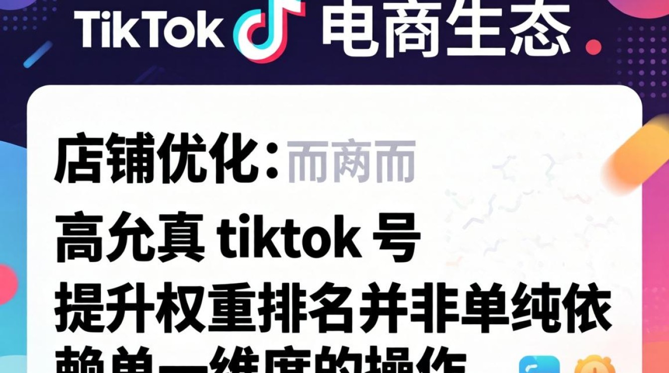 店铺优化高允真tiktok号怎么提升权重排名