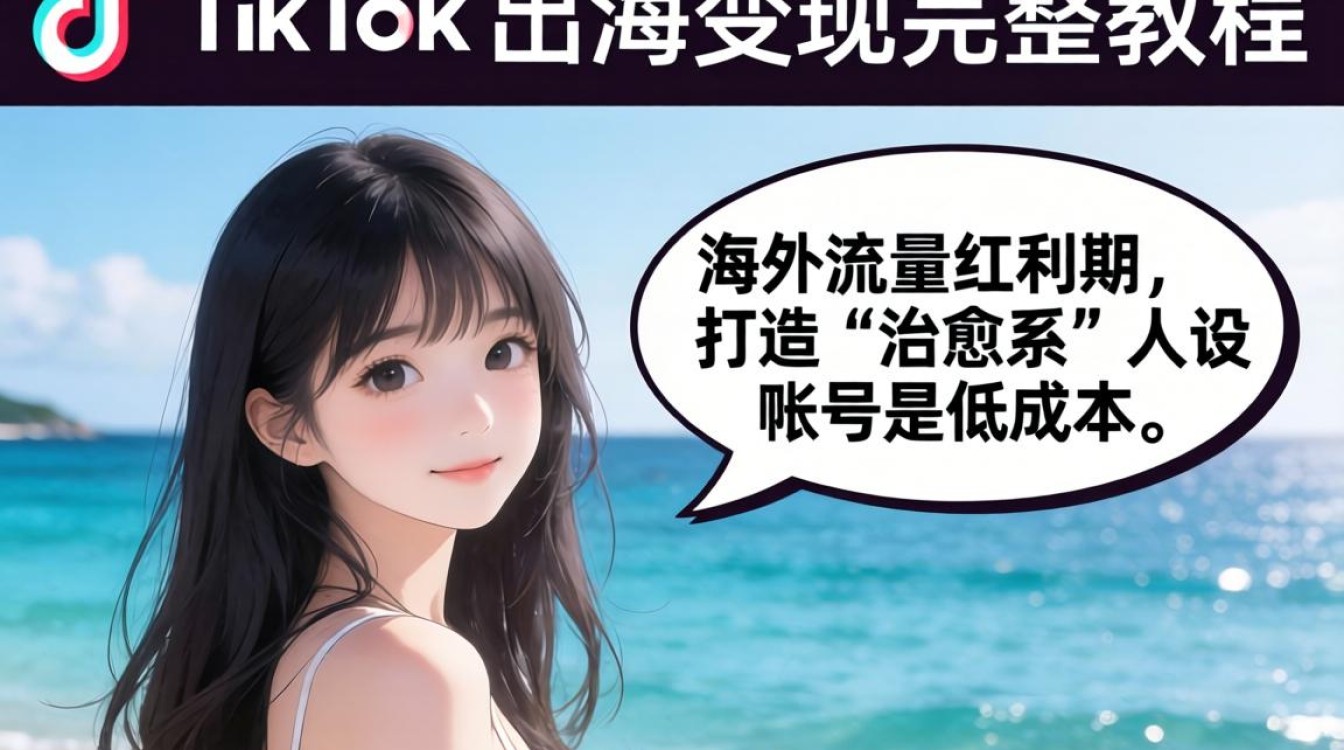 TikTok 治愈小姐姐 出海变现完整教程