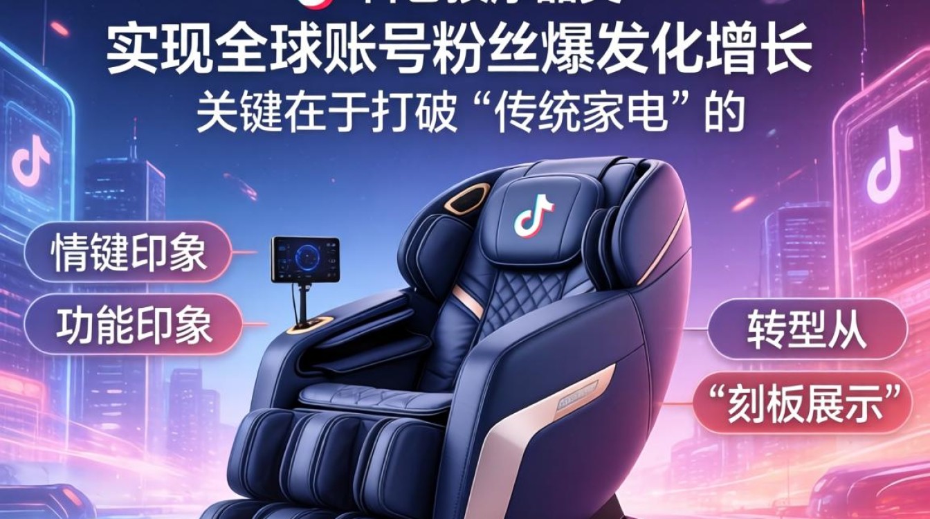 TikTok 按摩椅品类全球账号粉丝增长秘籍