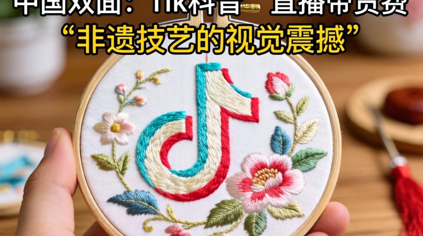 抖音中国双面绣tiktok直播带货玩法详解
