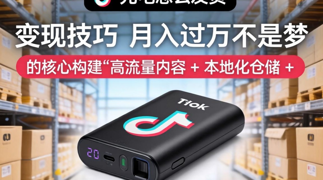 TikTok 充电宝变现技巧月入过万