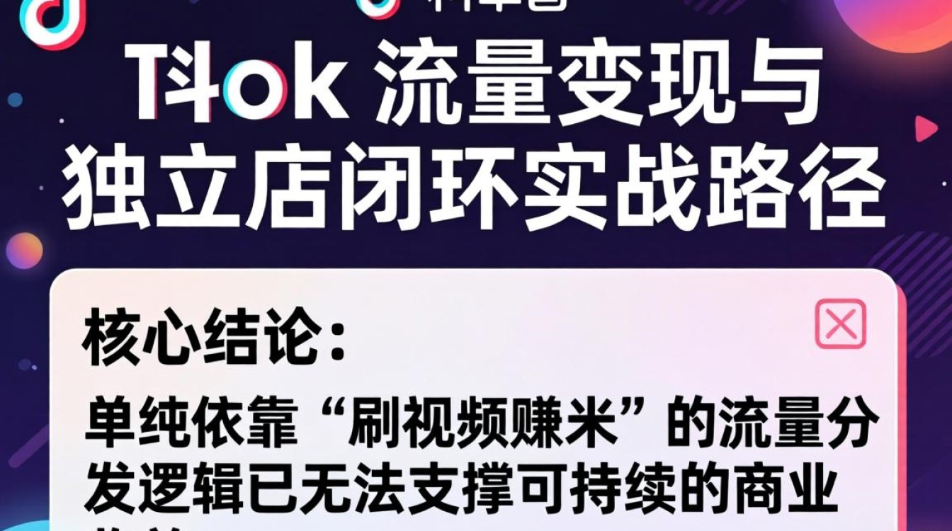 TikTok 刷视频赚米独立站建站海外电商指南