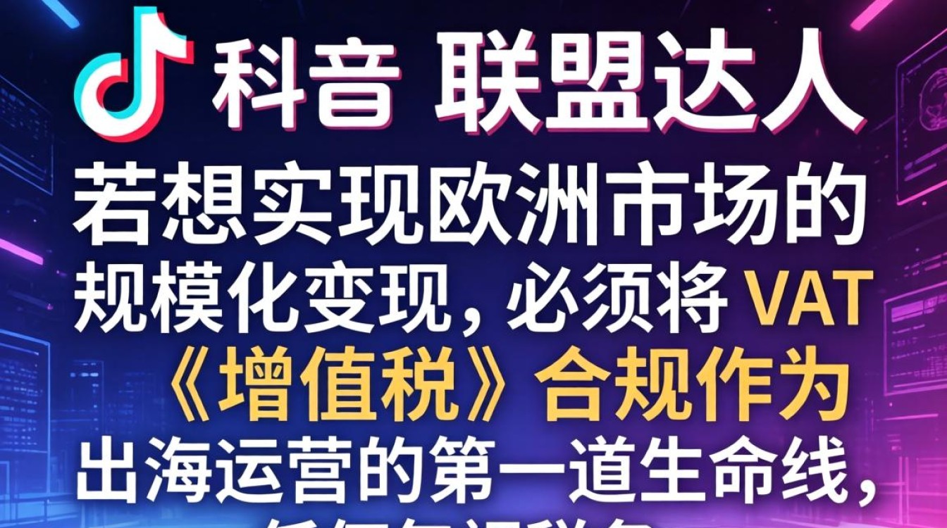 TikTok 联盟达人需要 vat 吗