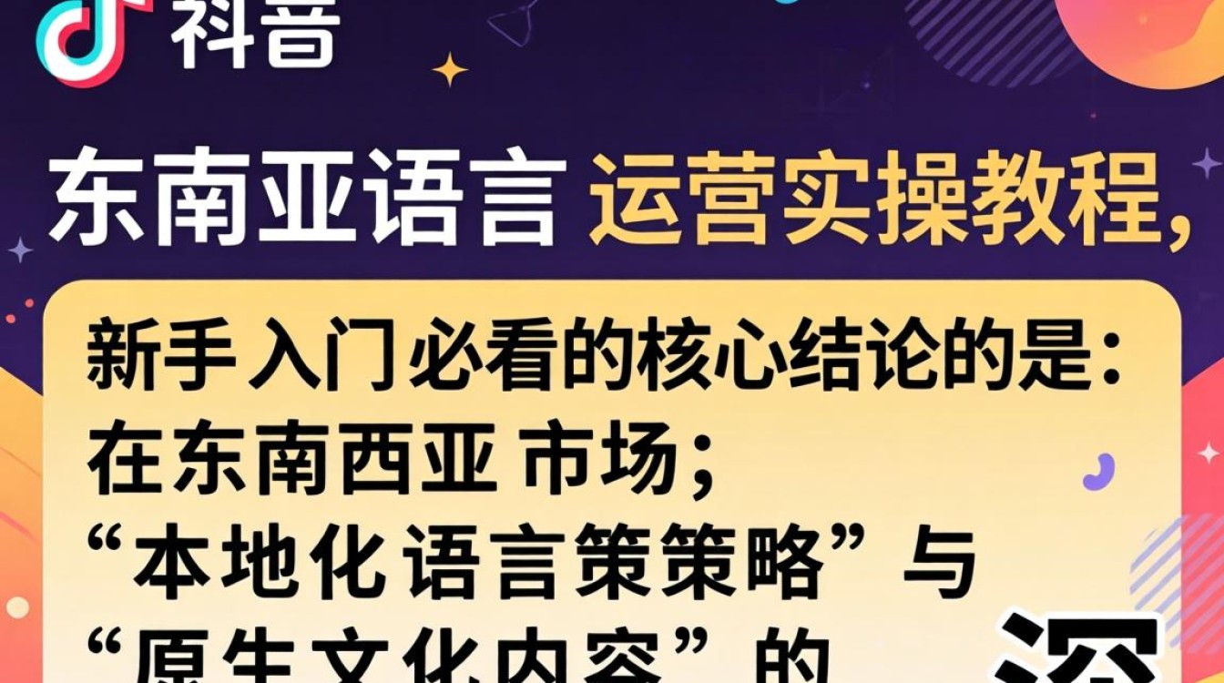 TikTok 东南亚语言运营实操教程