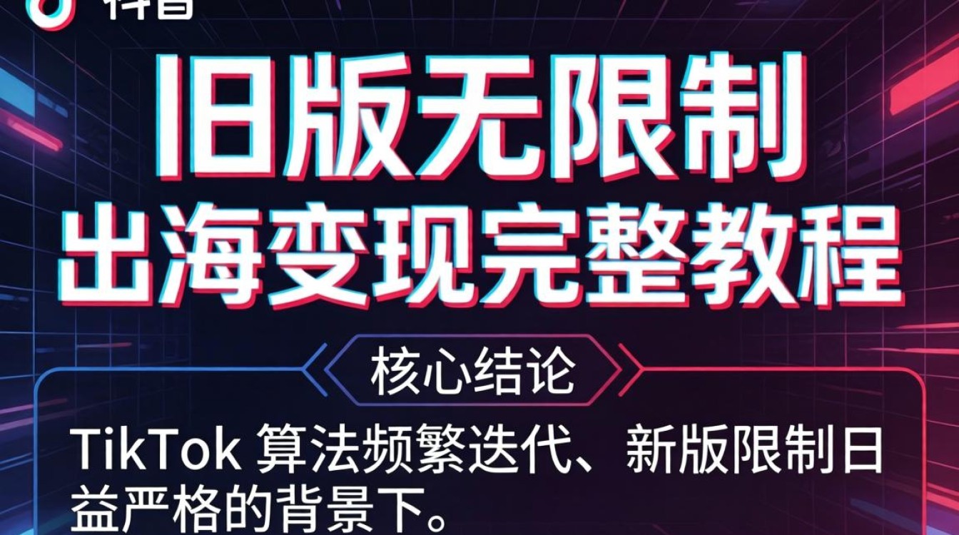 TikTok 旧版无限制出海变现完整教程