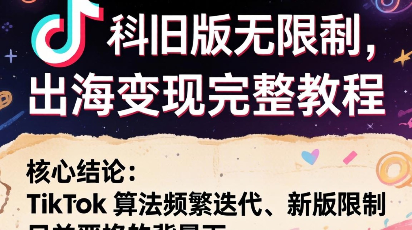 TikTok 旧版无限制出海变现完整教程