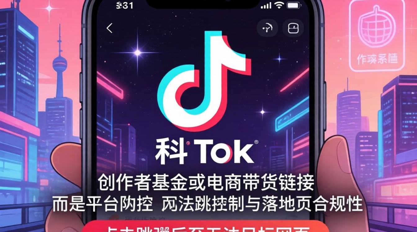 TikTok 基金无法打开网页原因及解决方法