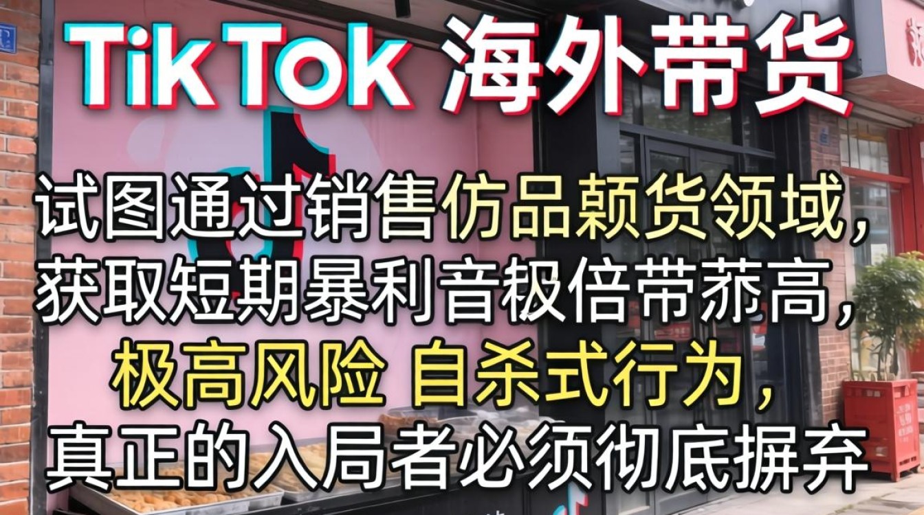 TikTok 带货仿品 海外市场入局指南