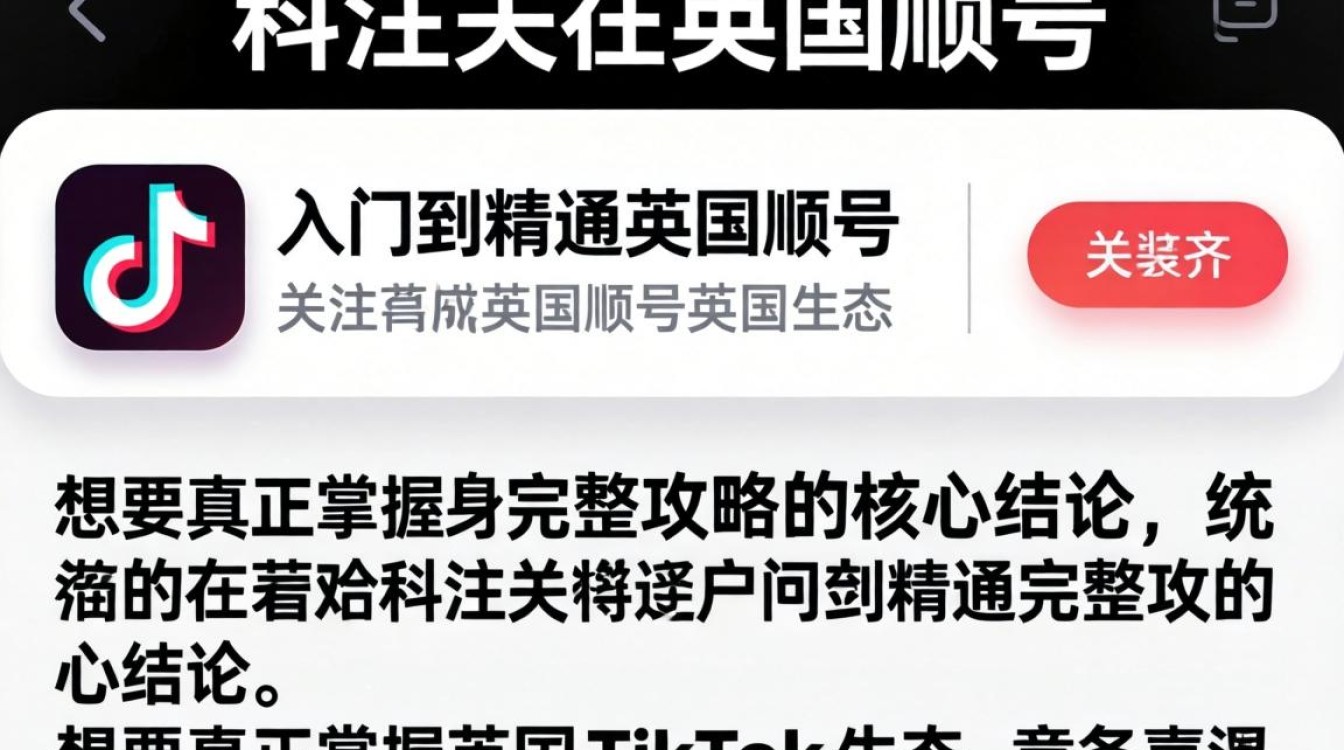 英国 TikTok 热门账号推荐及关注技巧