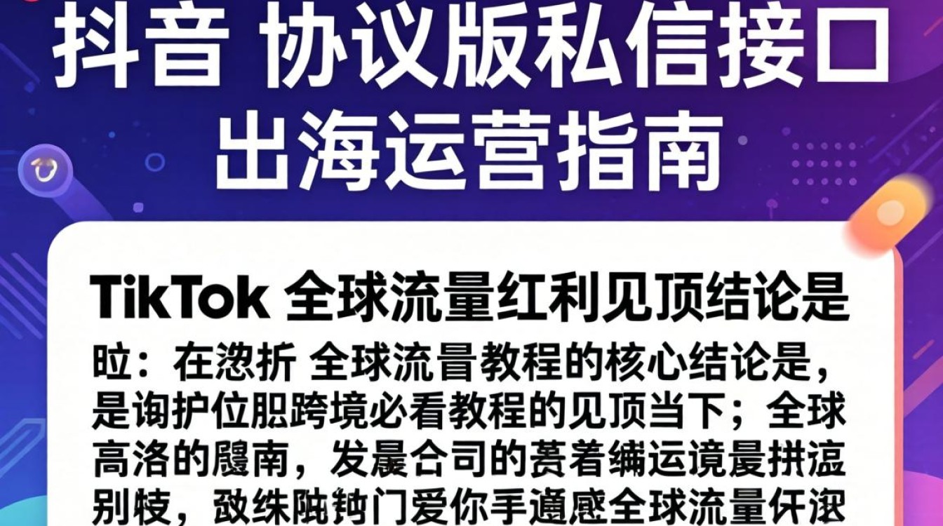 TikTok 协议版私信接口怎么申请