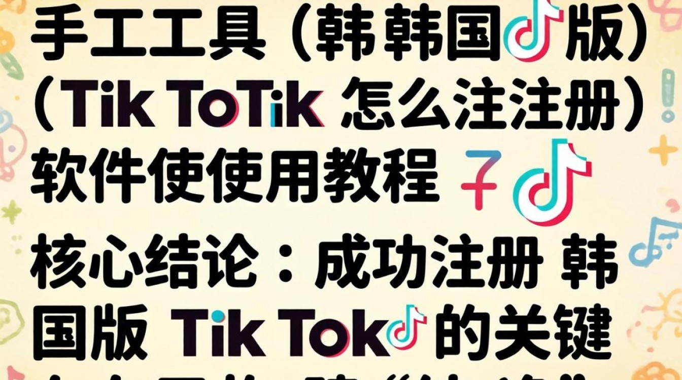 新手工具 韩国版 TikTok 怎么注册