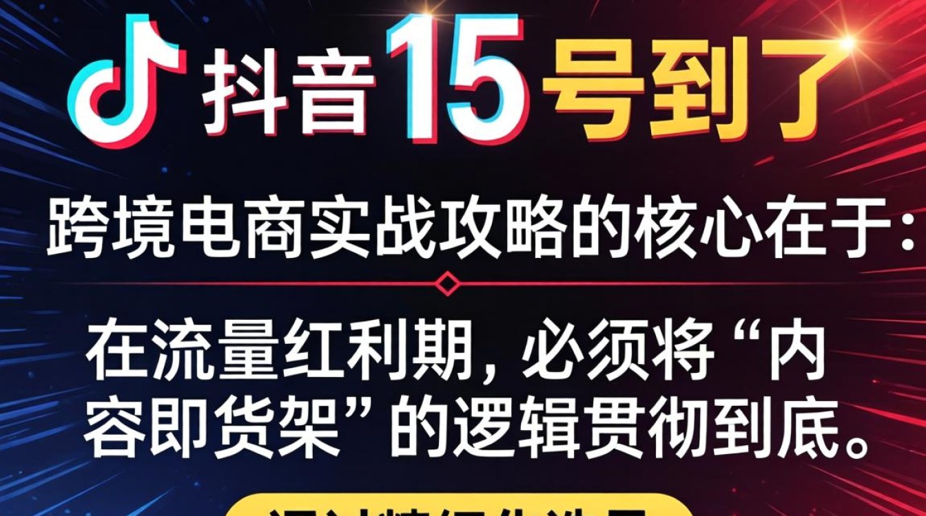 TikTok 15 号到了 跨境电商实战攻略,TikTok 15 号是什么,TikTok 跨境电商怎么做 TikTok 15 号到了 跨境电商实战攻略