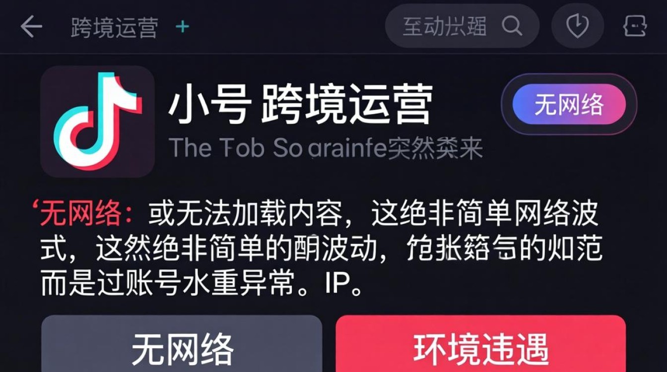 TikTok 怎么显示无网络