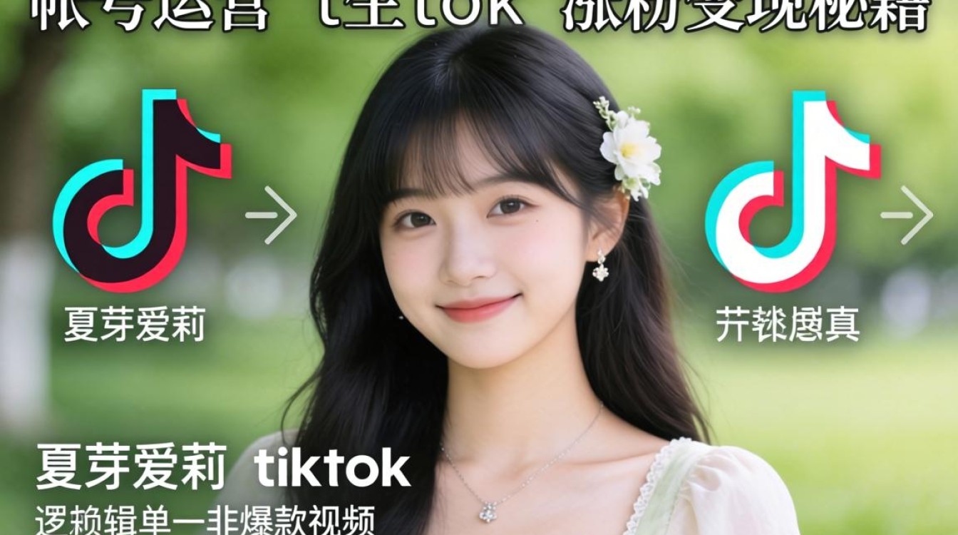 账号运营夏芽爱莉 tiktok 涨粉变现秘籍