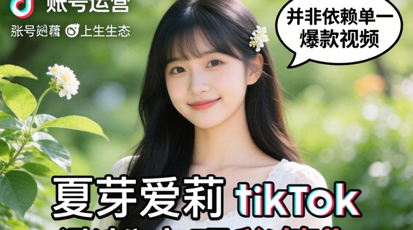 账号运营夏芽爱莉 tiktok 涨粉变现秘籍