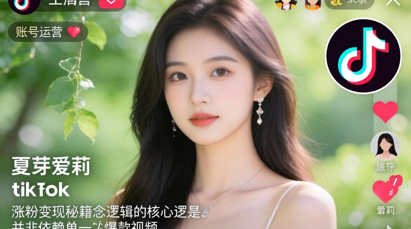 账号运营夏芽爱莉 tiktok 涨粉变现秘籍