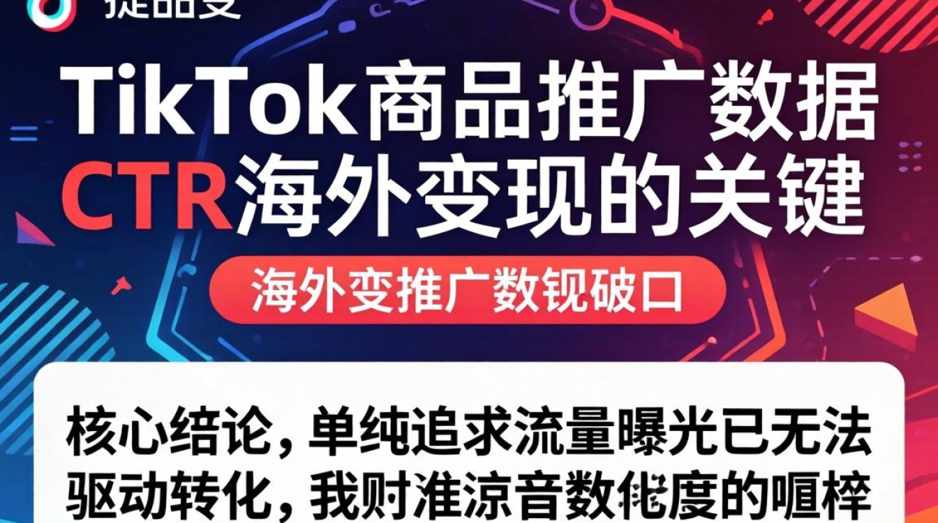 TikTok 商品推广数据 ctr 怎么提升