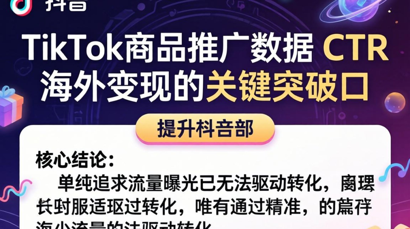 TikTok 商品推广数据 ctr 怎么提升