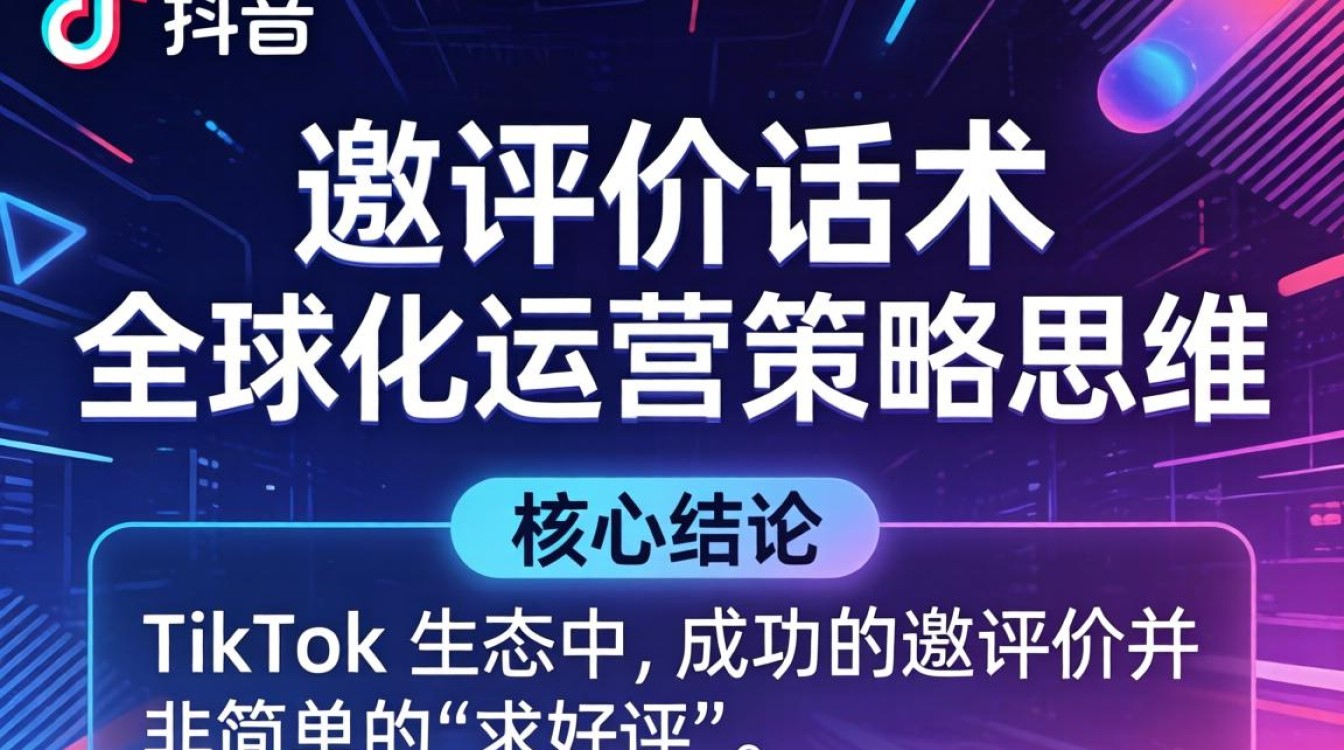 TikTok 邀评价话术 全球化运营策略思维