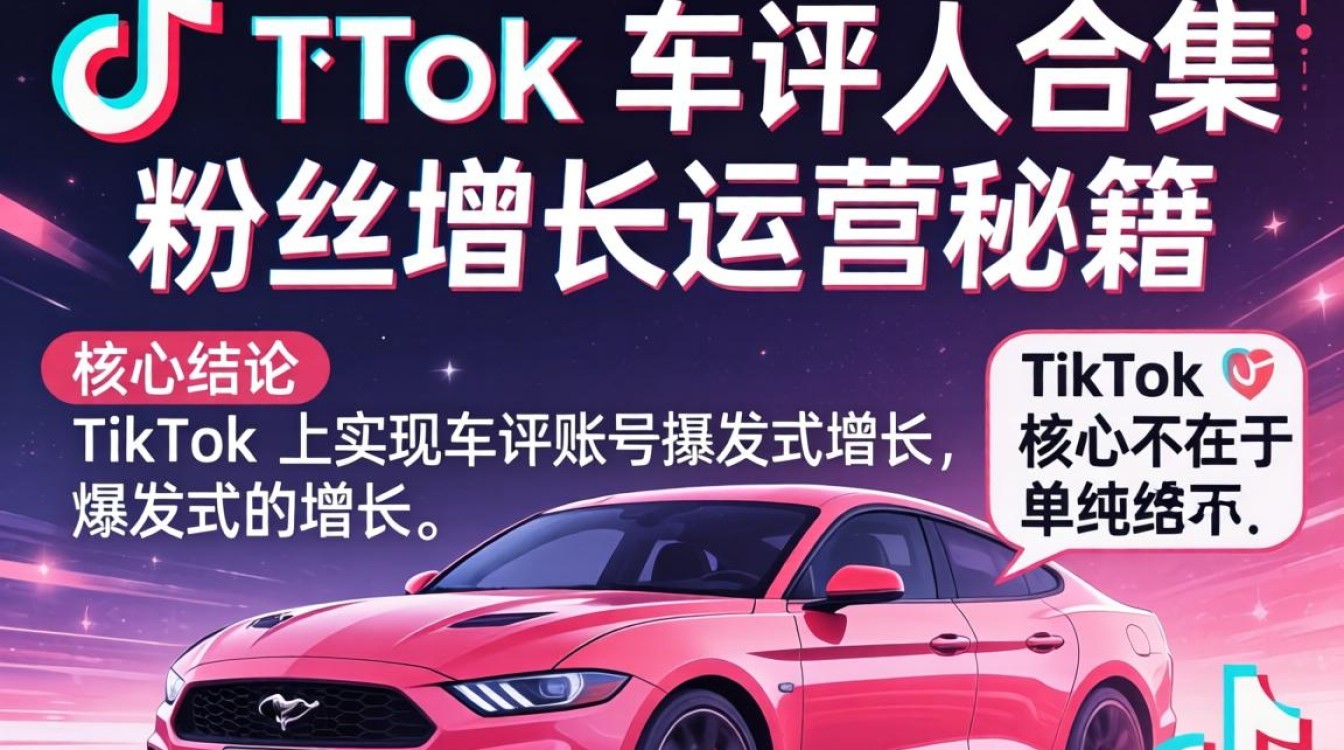 TikTok 车评人合集 粉丝增长运营秘籍