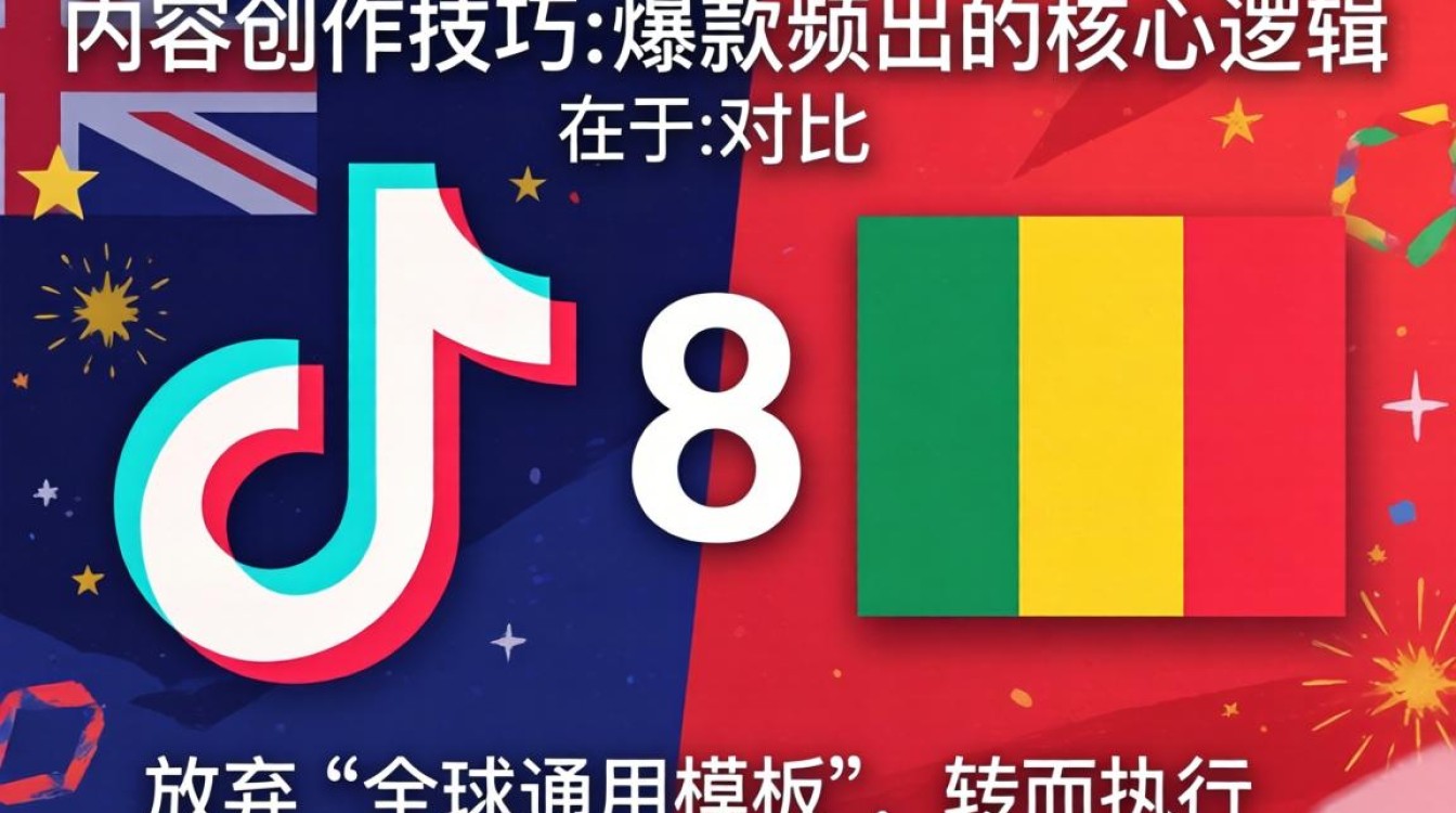 TikTok 8 国对比内容创作技巧