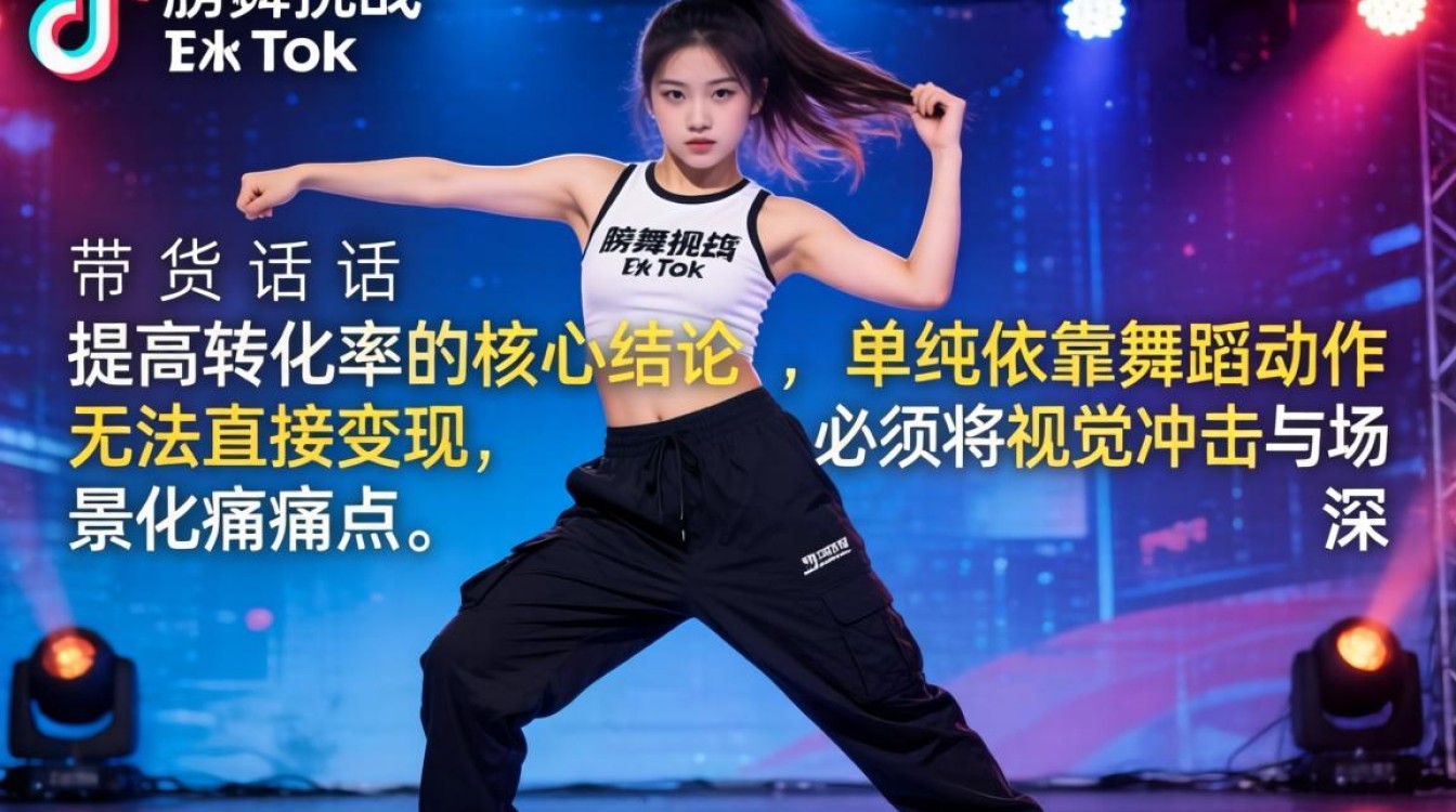 带货话术扭胯舞挑战tiktok如何提高转化率