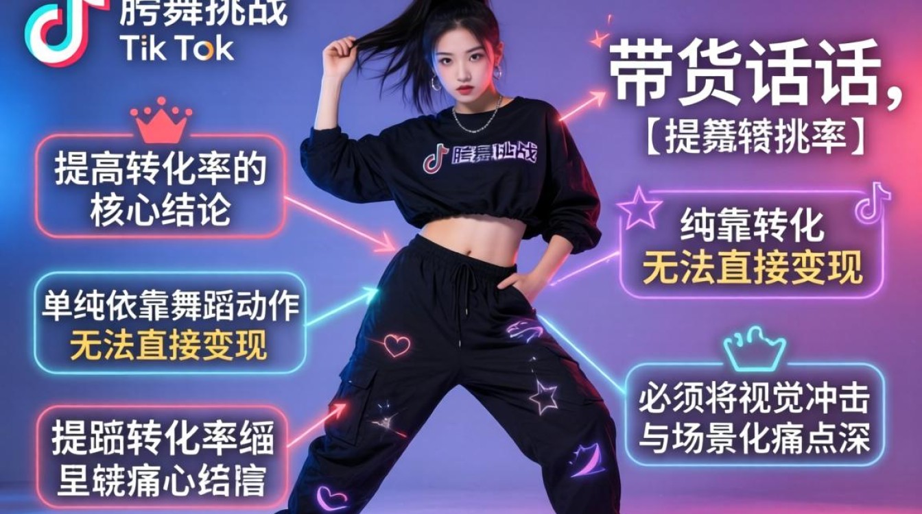 带货话术扭胯舞挑战tiktok如何提高转化率
