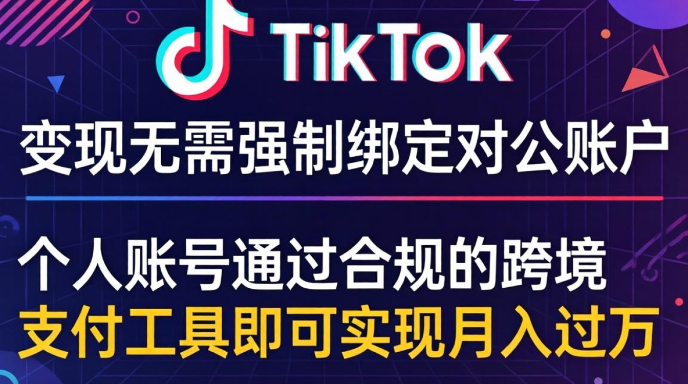 TikTok 提现对公账户要求是什么
