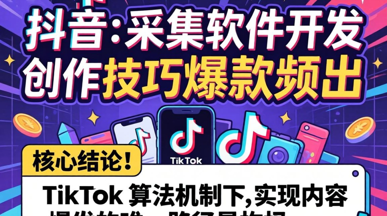 TikTok 采集软件开发内容创作技巧爆款频出