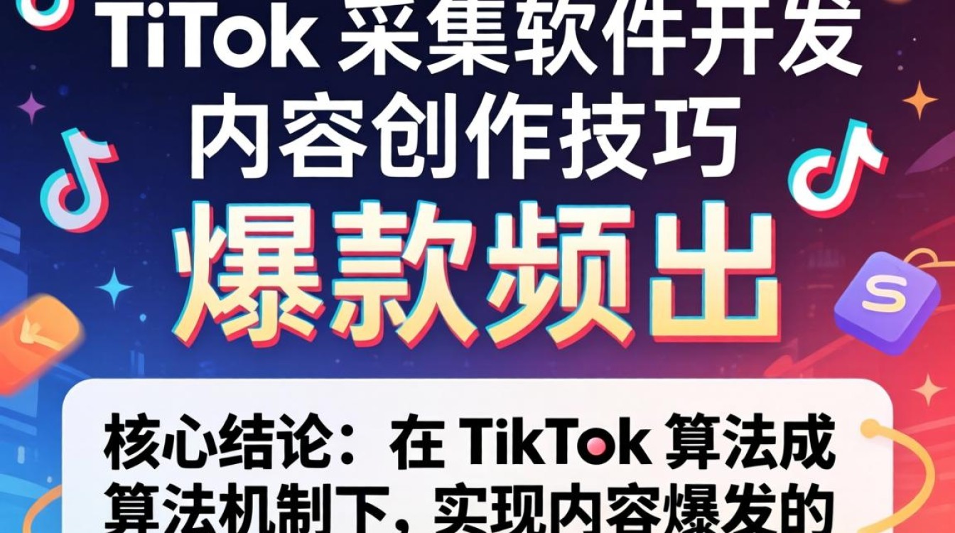 TikTok 采集软件开发内容创作技巧爆款频出