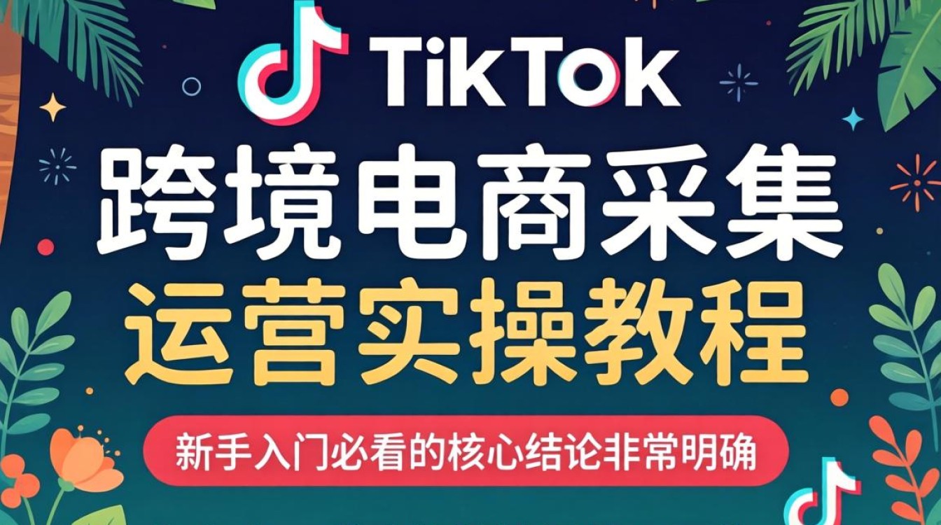 TikTok 跨境电商采集运营实操教程新手入门必看