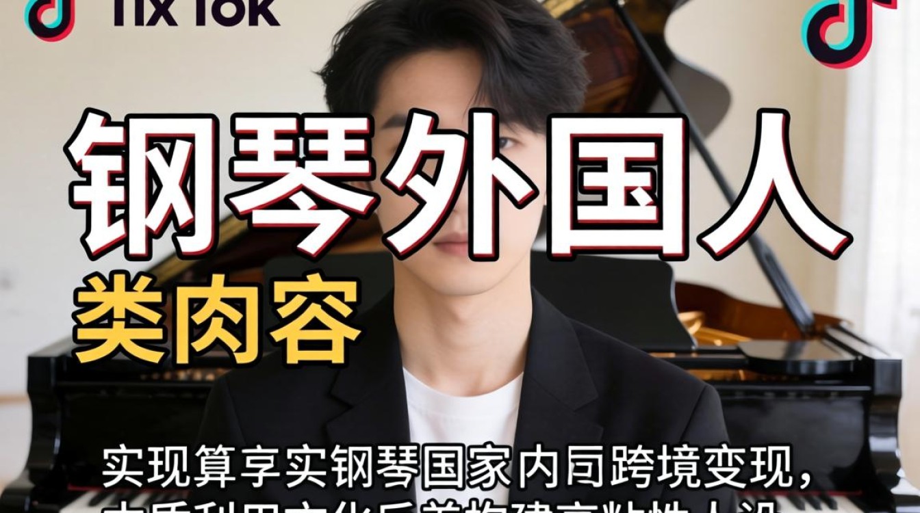 TikTok 钢琴外国人跨境运营从入门到进阶