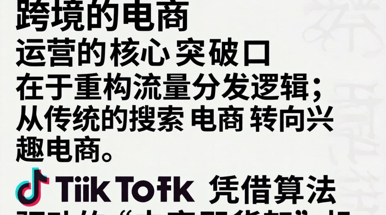 跨境电商选TikTok机制揭秘