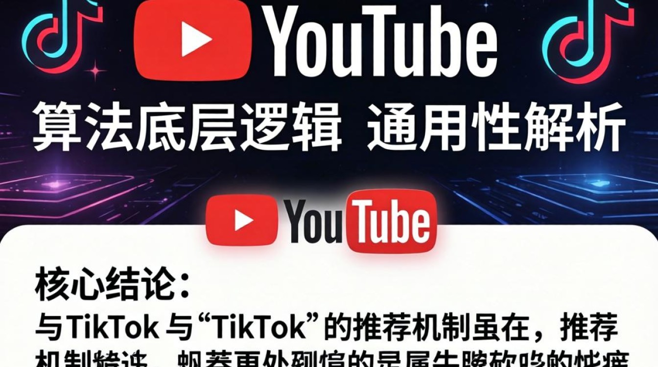 YouTube 万能底座 TikTok 算法推荐机制解析