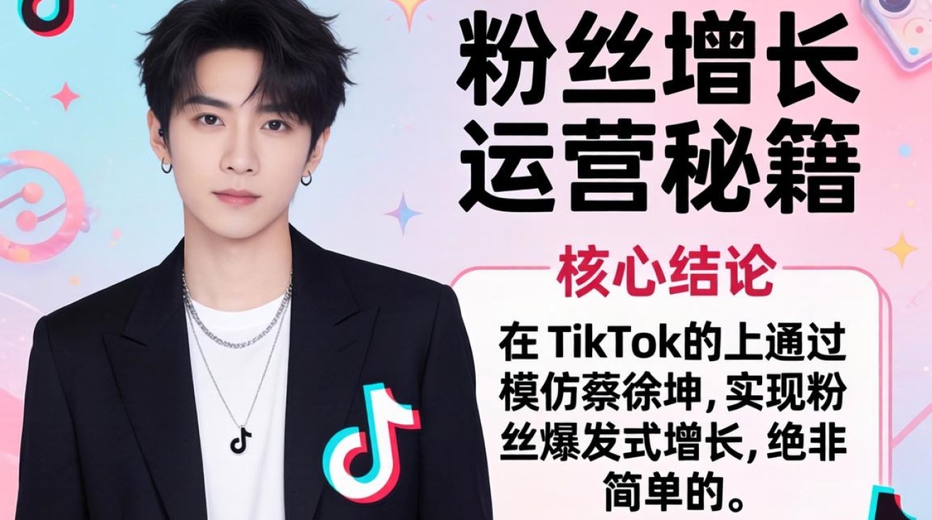 TikTok 模仿蔡徐坤 粉丝增长运营秘籍