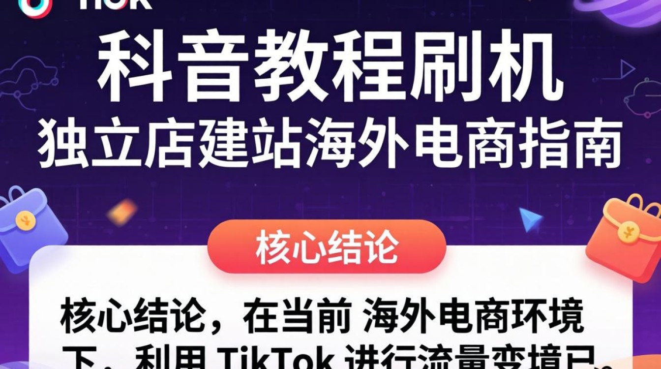 TikTok 教程不刷机独立站建站海外电商指南
