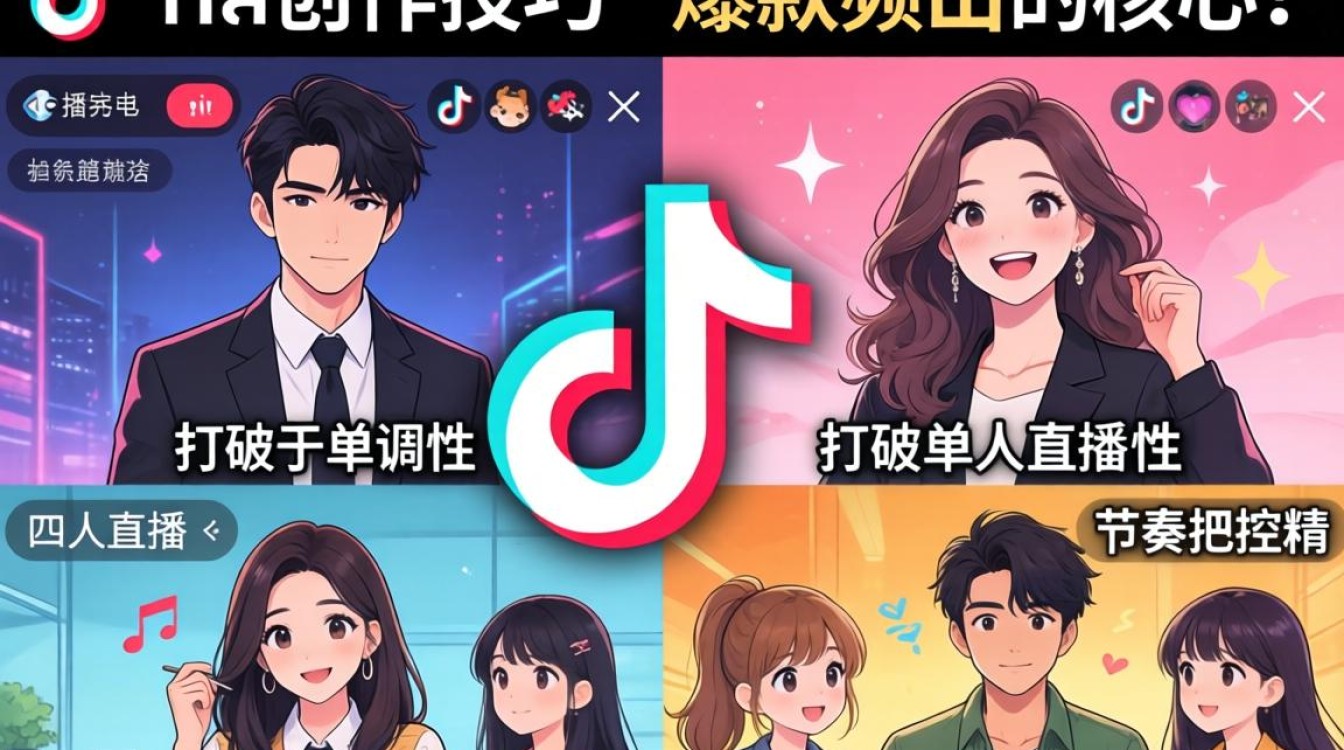 TikTok 四人直播如何打造爆款内容
