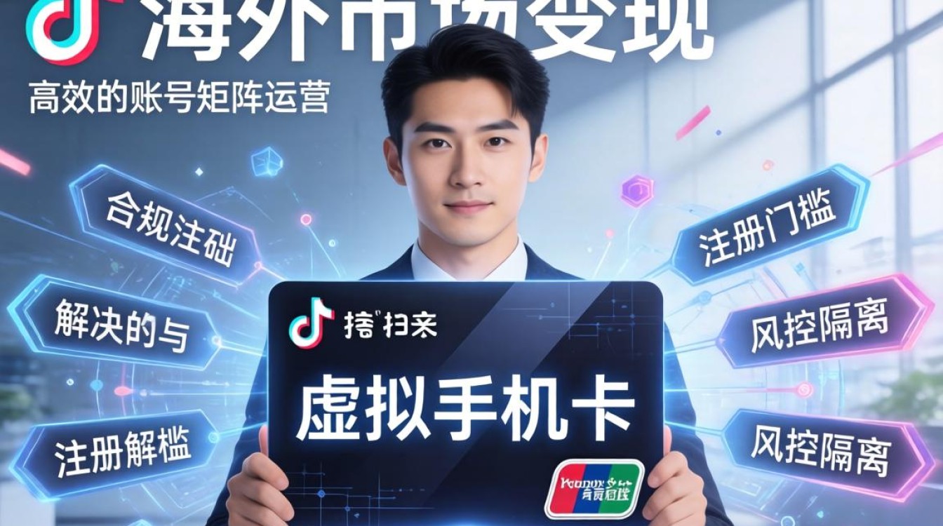 TikTok 虚拟手机卡 海外市场变现技巧