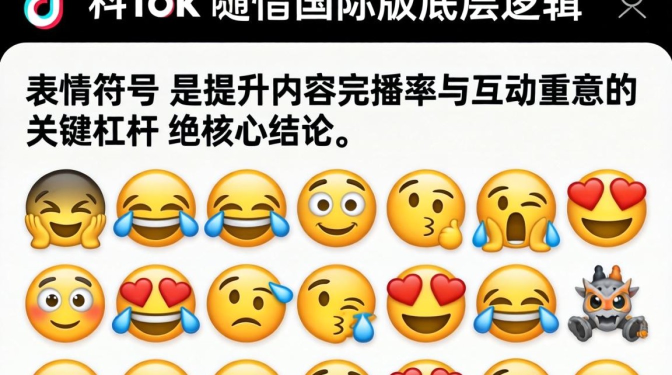 TikTok 表情完整攻略从入门到精通