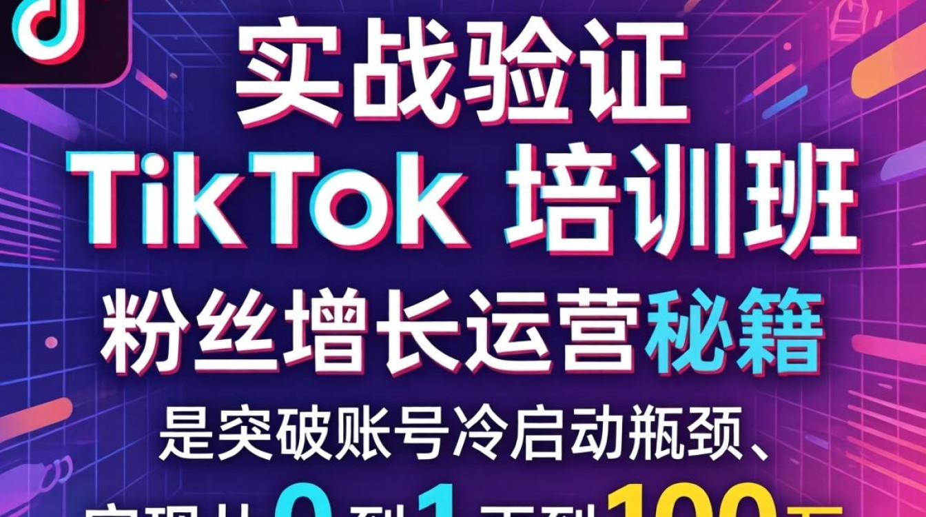 TikTok 培训班推荐粉丝增长运营秘籍