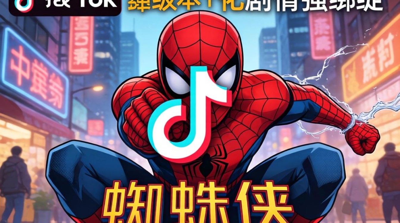 商品推广外国tiktok蜘蛛侠
