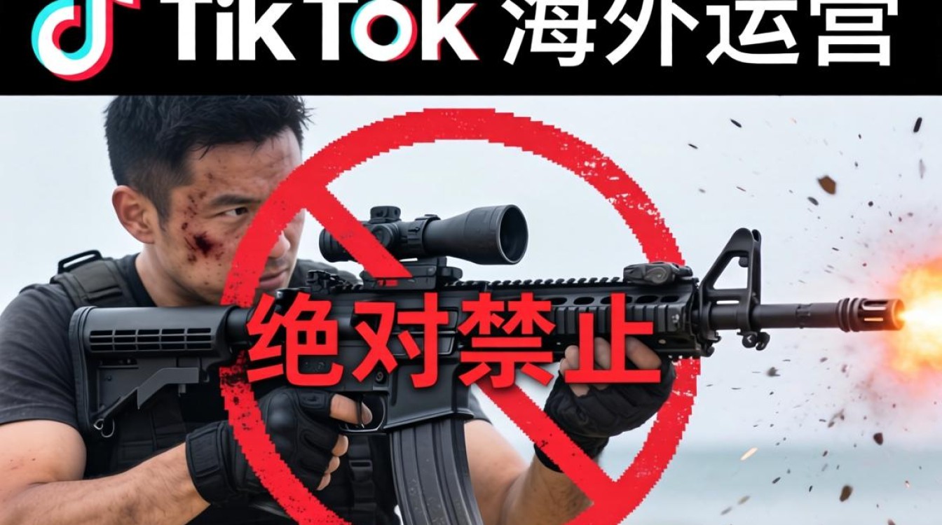 TikTok 可以露枪吗