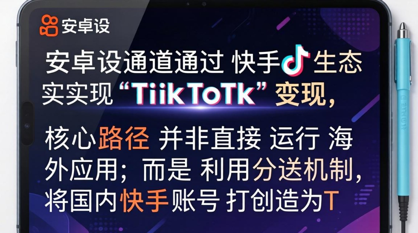 快手安卓机运行tiktok变现方法新手必看