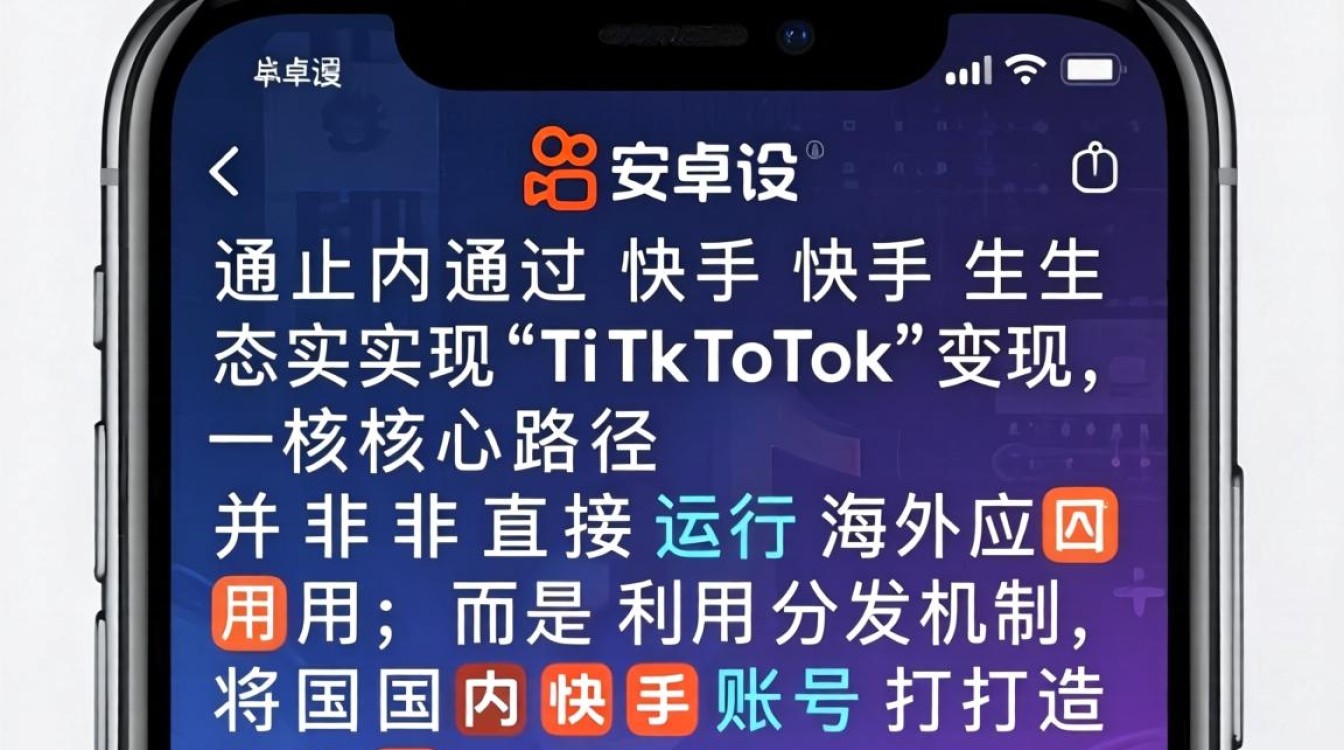 快手安卓机运行tiktok变现方法新手必看