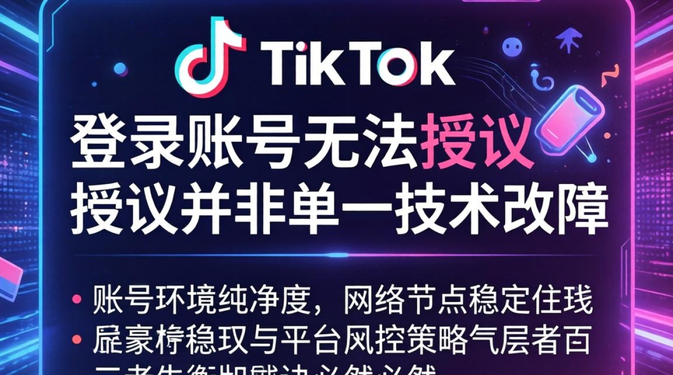 TikTok 登录账号无法授权怎么办