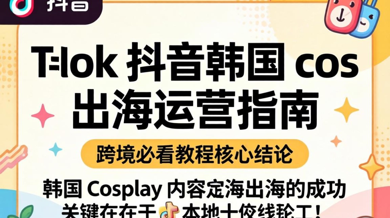 TikTok 抖音韩国 cos 出海运营指南,跨境必看教程,韩国 cos 怎么在 TikTok 做,TikTok 韩国运营流量 TikTok 抖音韩国 cos 出海运营指南