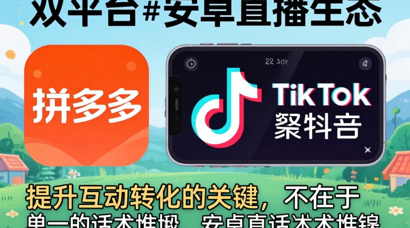 直播话术拼多多 TikTok 安卓怎么提升互动转化