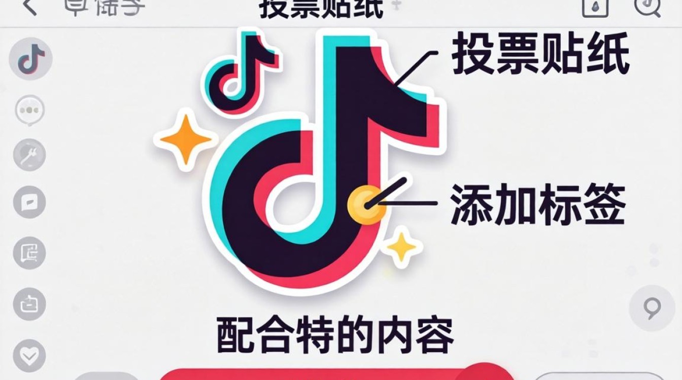 TikTok 怎么添加投票标签